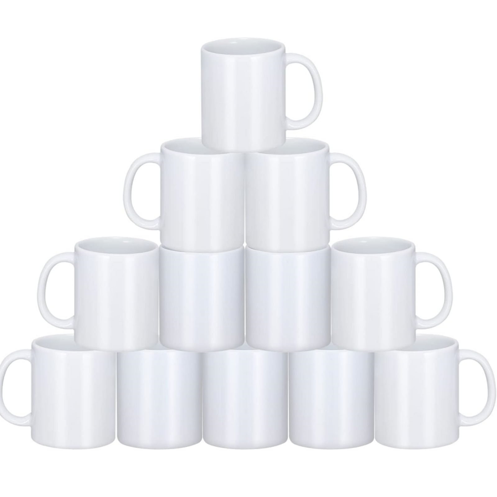 Sublimation Mug Blank - HTVRONT Sublimatie Mokken Lege Witte Keramische