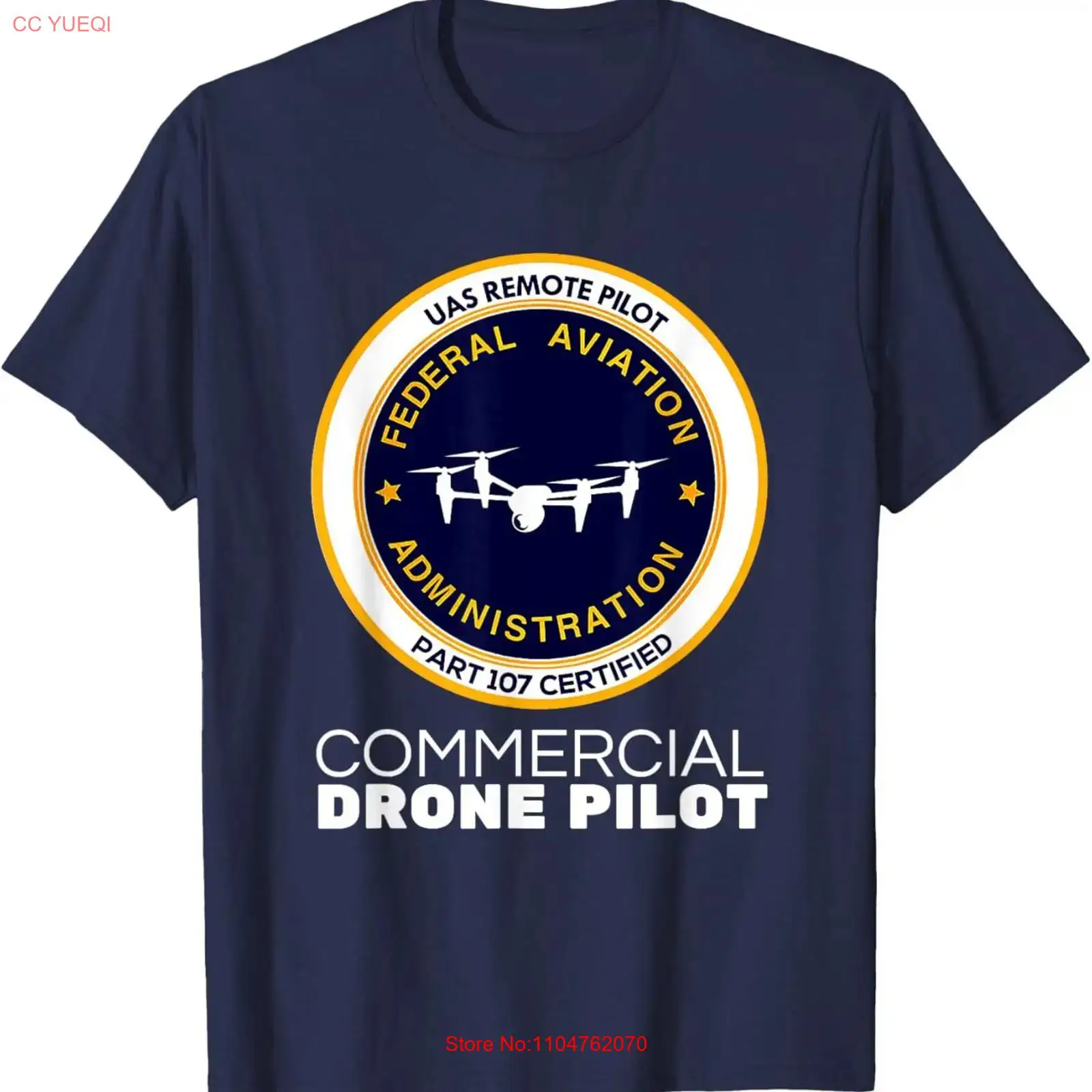 Commercial Printing Usa - FAA Commercial Drone Pilot T-shirt vintage