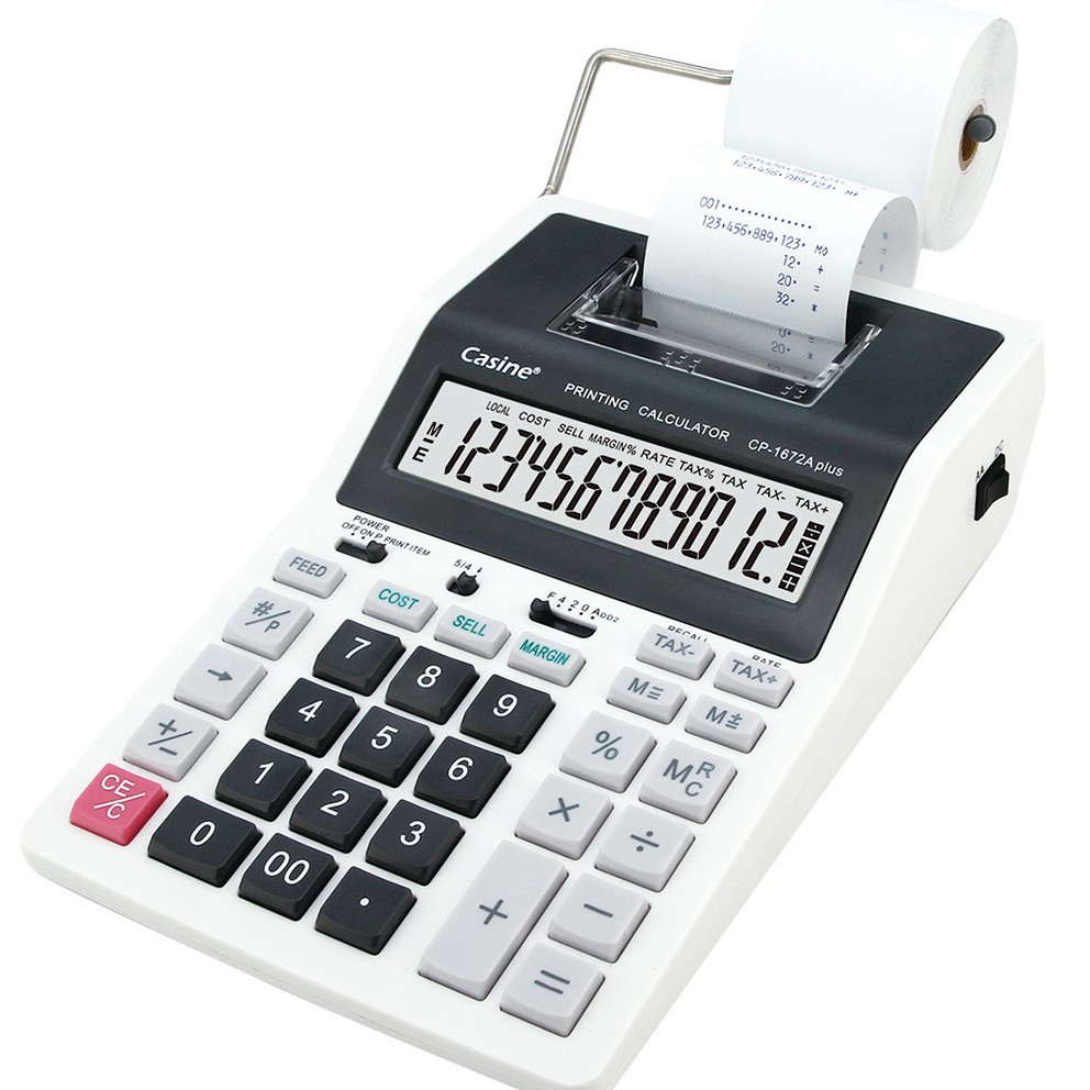 Commercial Printing Types - Casine Office Finance Monochrome printcalculator Bank