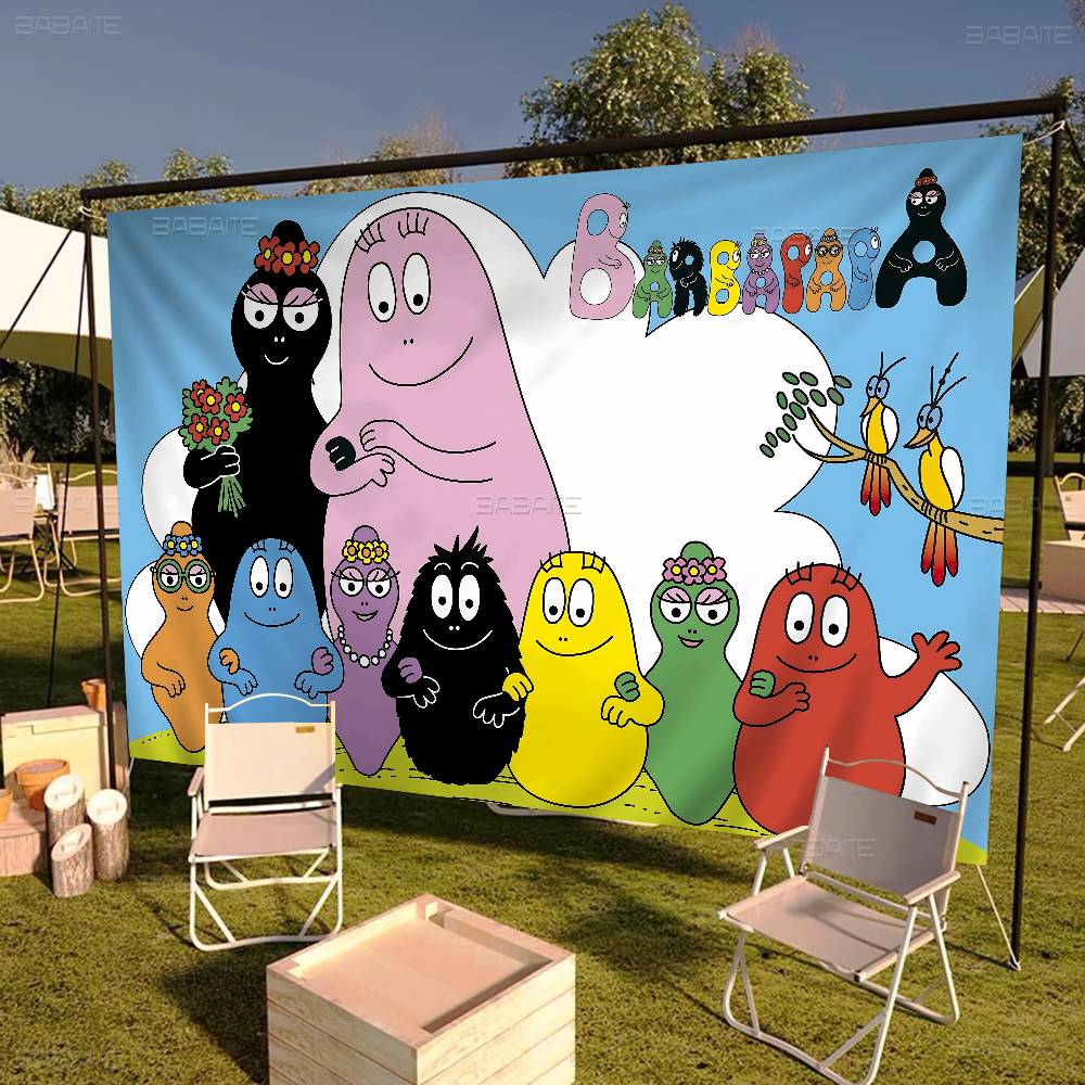 Commercial Banner Printing - Leuke Cartoon Les Barbapapa Familie Geavanceerde