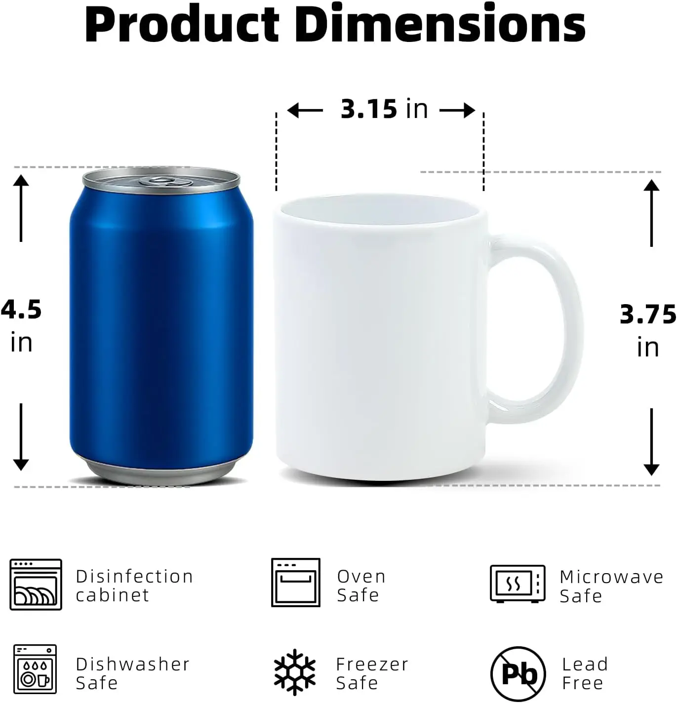 Sublimatiemokken 11 oz, Sublim - Sublimation Mug Blank recensie en prijs