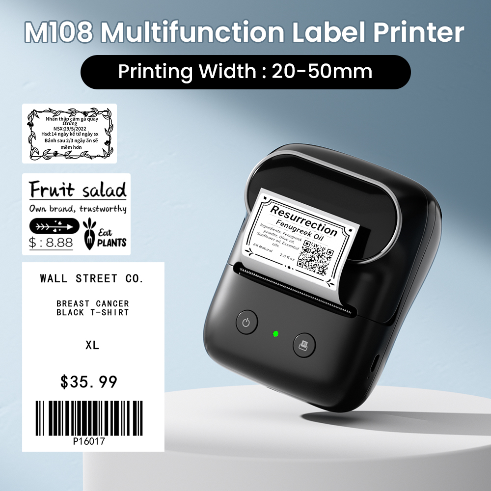 Phomemo M108 Draagbare Labelpr - Commercial Printing Types recensie en prijs